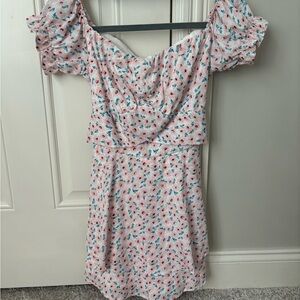 Multicolored Ruffled Off-Shoulder Blouse